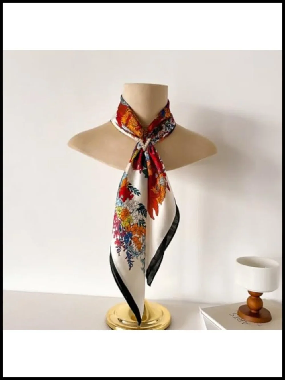 100% Pure Mulberry Silk Square Scarf 26x26 Neck Scarf for Women Headwrap